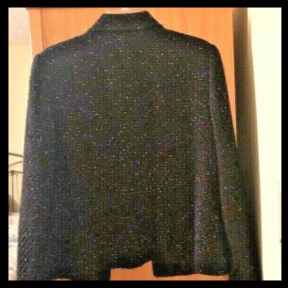 Jacket Blazer Studio by Liz Claiborne Sz 12 Tweed Multi-Color Gold-Tone Buttons - Picture 5 of 5